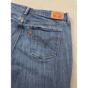 Levis 505 Straight Leg Jeans Womens 14 Medium Wash Blue Denim 15505-0111